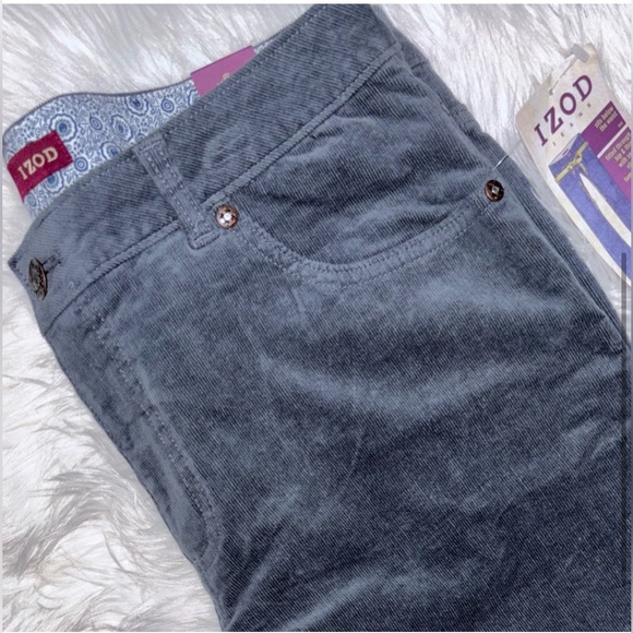 IZOD Matchstick Just Right Bootcut Corduroy Pants Size 12 NWT - Picture 8 of 10